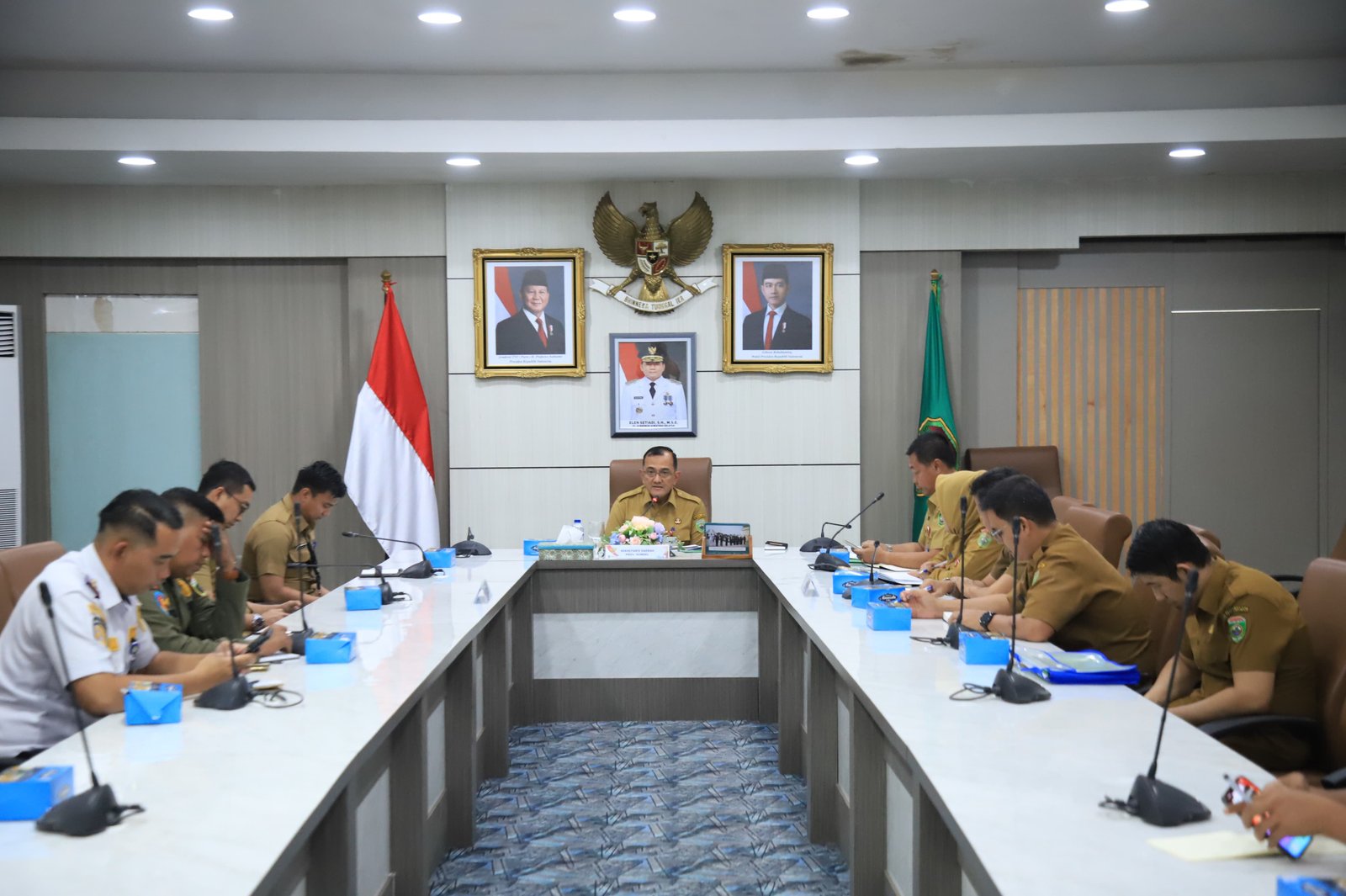 Rapat Persiapan acara Deklarasi Damai Pemilihan Kepala Daerah di Sumatera Selatan