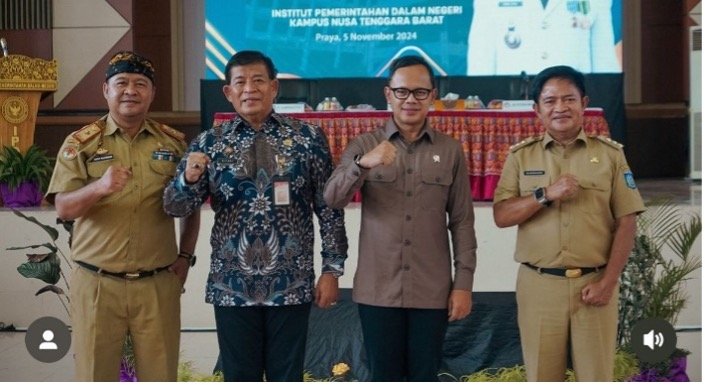 Mendampingi Wakil Menteri Dalam Negeri Kunjungan ke IPDN Kampus NTB Lombok Tengah