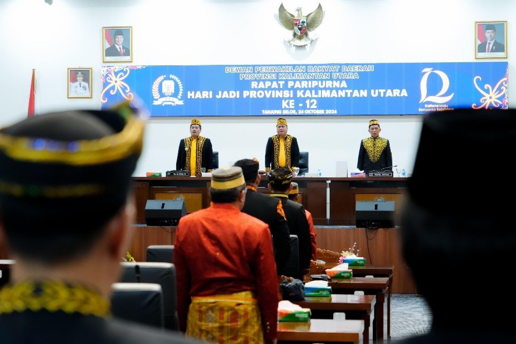 Rapat Paripurna DPRD Provinsi Kalimantan Utara Dalam Rangka 		  Peringatan Hari Jadi Ke-12 Provinsi Kalimantan Utara Tahun 2024
