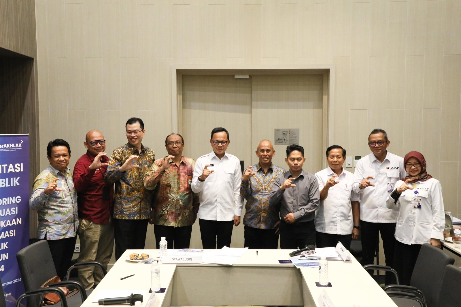Menghadiri Acara Monitoring dan Evaluasi Keterbukaan Informasi Publik Tahun 2024