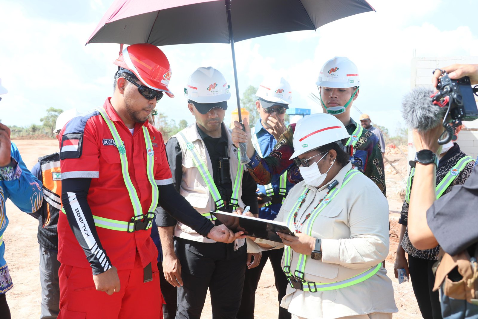 Acara kunjungan ke Kawasan Pusat Pemerintahan Provinsi Papua Selatan, Sabtu (23/11/2024) di Kota Terpadu Mandiri Salor, Distrig Kurik Kabupaten Merauke