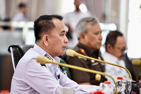 Menghadiri Rakor Pilkada Antara Pj. Gubsu dan Forkopimda Provsu dengan Jajaran KPU dan Bawaslu Provinsi dan Kabupaten/Kota
