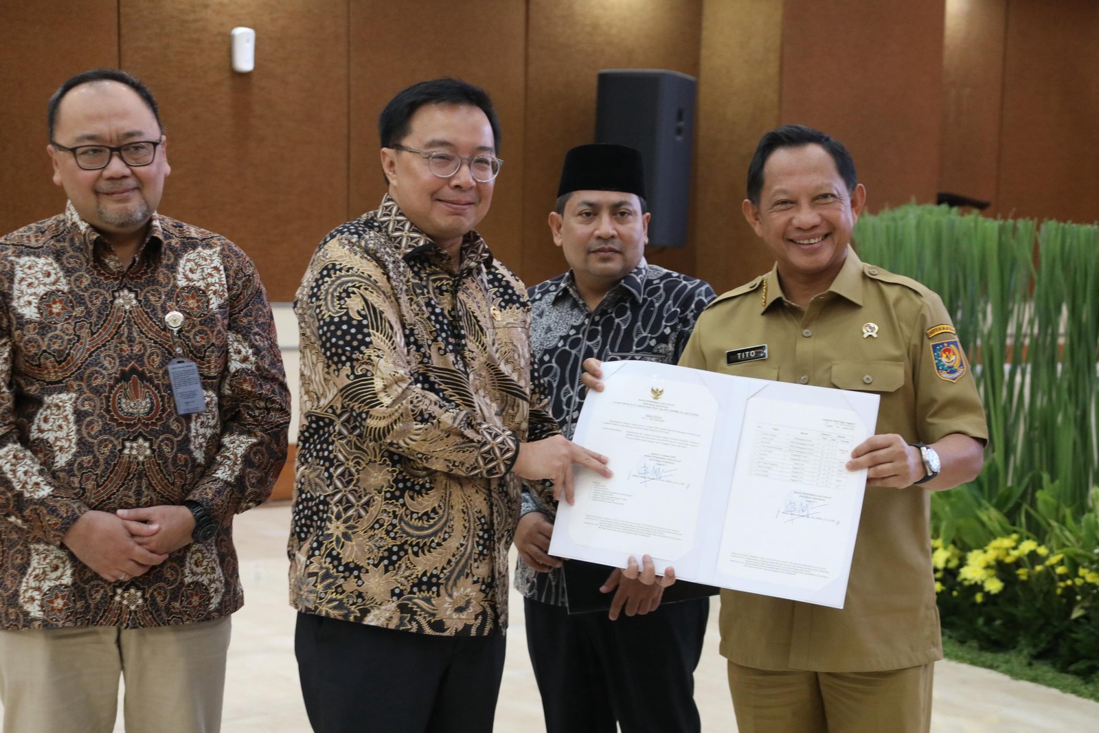 Menteri Dalam Negeri Menghadiri Entry Meeting Pemeriksaan Atas Laporan Keuangan dan Kepatuhan Kementerian/Lembaga Tahun 2024
